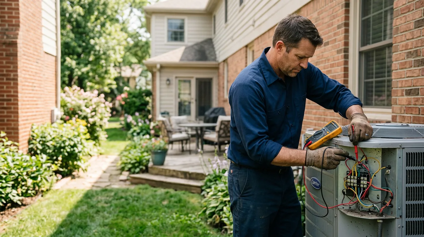 HVAC technician working near Sassafras, KY